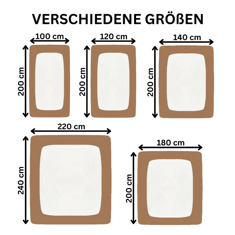 Spannbetttuch 120x200-130x220 cm Spannbettlaken 160g/m² Jersey Moon Line green