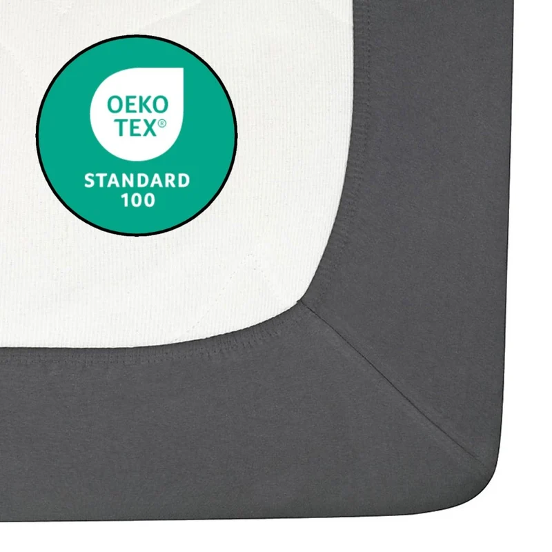 Spannbetttuch 90x200-100x220 cm auch für Wasserbett 160g/m² Line green Moon