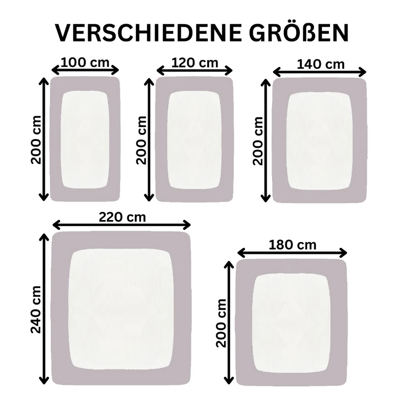 Spannbetttuch 90x200-100x220 cm auch für Wasserbett 160g/m² Line green Moon