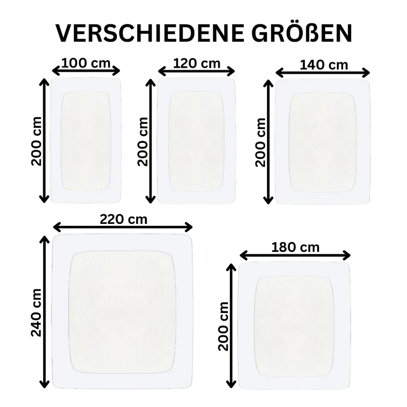 Spannbetttuch 90x200-100x220 cm auch für Wasserbett 160g/m² Line green Moon