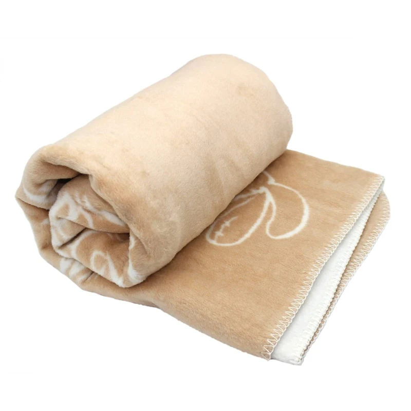 Moon Baby Kinder Kuscheldecke 100x150 Baumwolle Hase doppelseitig und flauschig