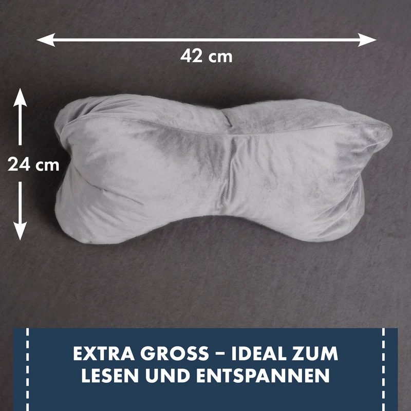 Moon Leseknochen mit 330g Viscoschaumflocken ca. 24x42 cm extra fest