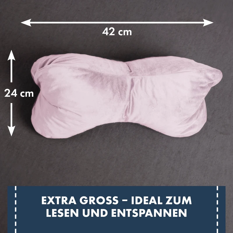 Moon Leseknochen mit 330g Viscoschaumflocken ca. 24x42 cm extra fest