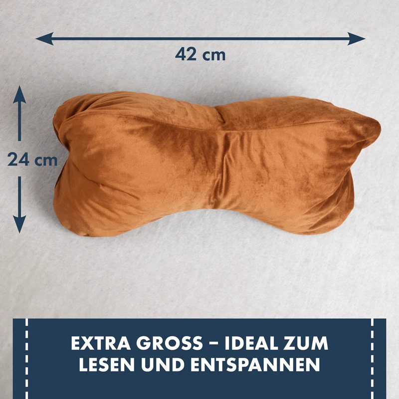 Moon Leseknochen mit 330g Viscoschaumflocken ca. 24x42 cm extra fest