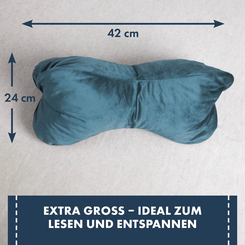 Moon Leseknochen mit 330g Viscoschaumflocken ca. 24x42 cm extra fest