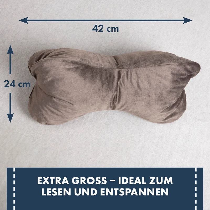 Moon Leseknochen mit 330g Viscoschaumflocken ca. 24x42 cm extra fest