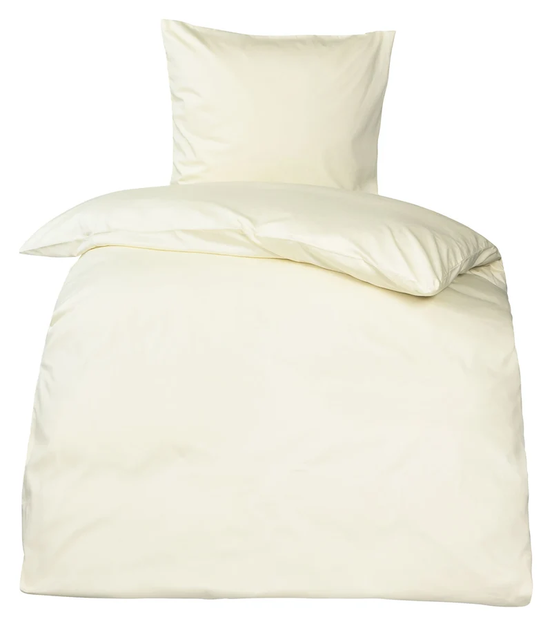 Bettwäsche Mako Satin und Kissenbezüge 100% Baumwolle glatt 130g/m² Moon Premium