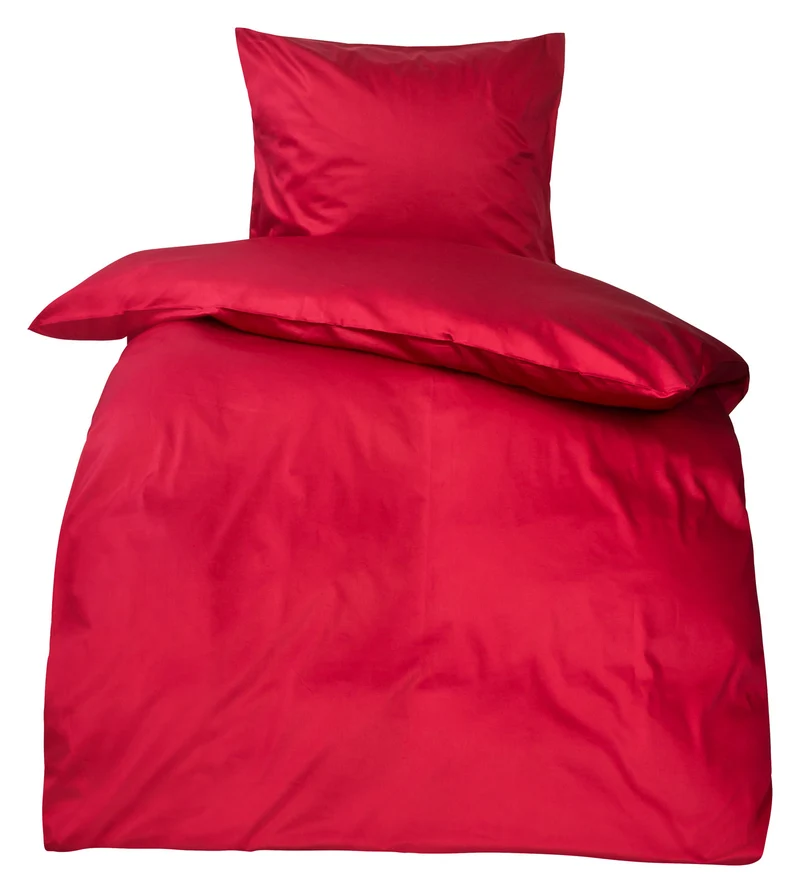 Bettwäsche Mako Satin und Kissenbezüge 100% Baumwolle glatt 130g/m² Moon Premium