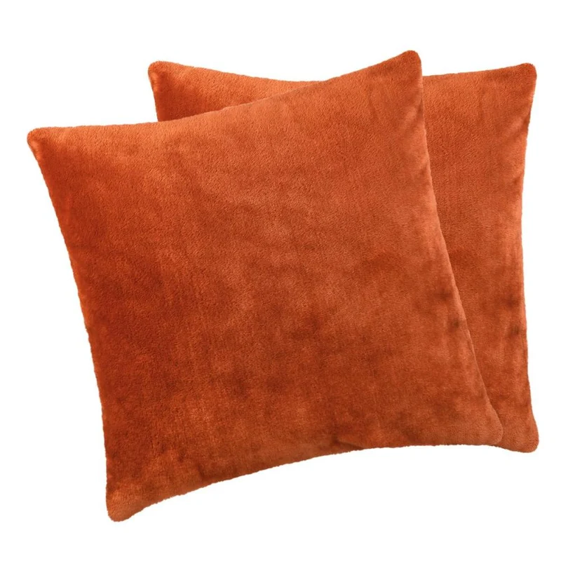 2er Pack Kissenbezug 50x50 cm Cashmere Feeling Kissenhülle 500g/m² Moon Flanell