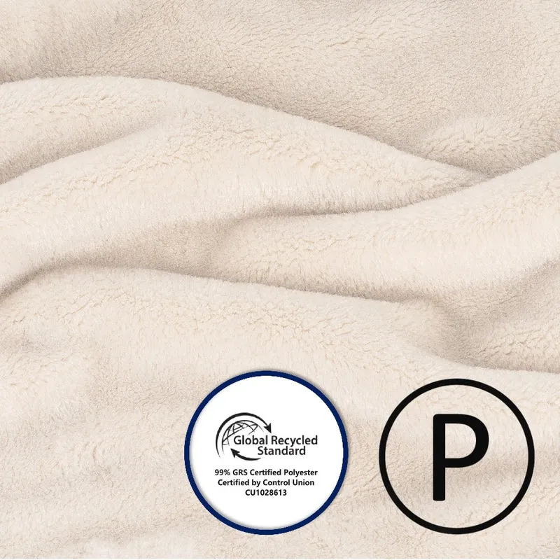 Kuscheldecke 150x200 cm Wohndecke 100% Polyester 500g/m² Flanell Moon Arktis
