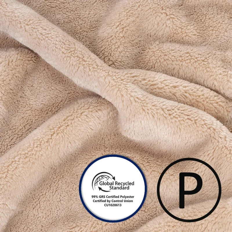 Kuscheldecke 150x200 cm Wohndecke 100% Polyester 500g/m² Flanell Moon Arktis