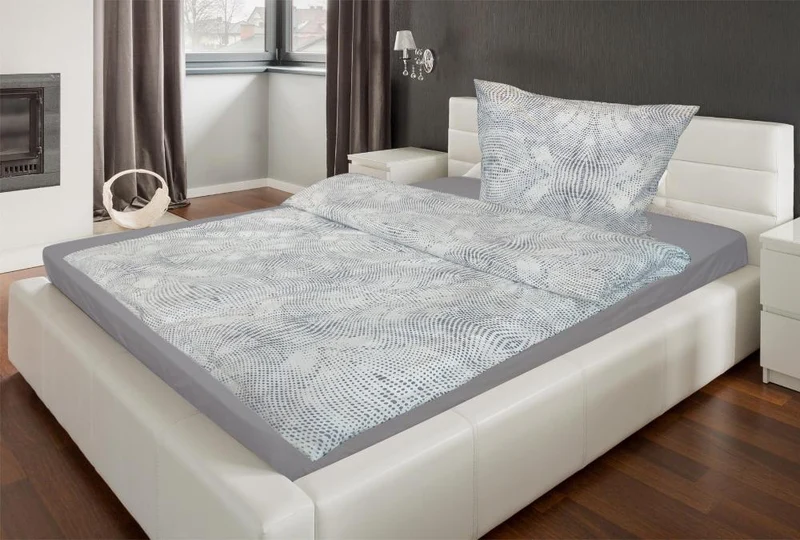 Bettwäsche Set 135x200+80x80 cm 100% Baumwolle mit Reißverschluss MOON Renforce