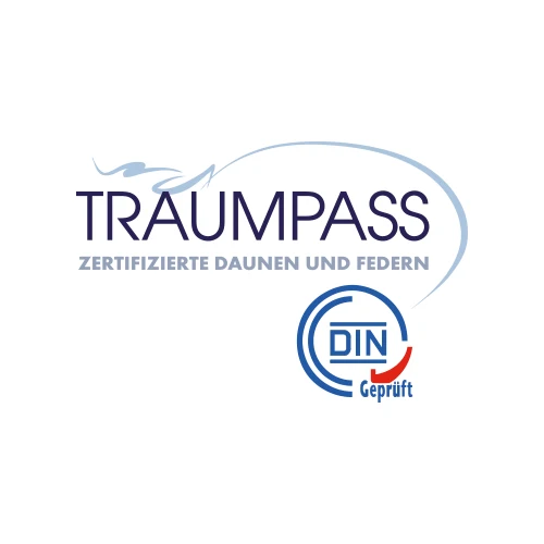 MOON Luxury Kopfkissen 3-Kammer Innenkissen - 90 % Daunen und 10% Federn mit Traumpass (fest)