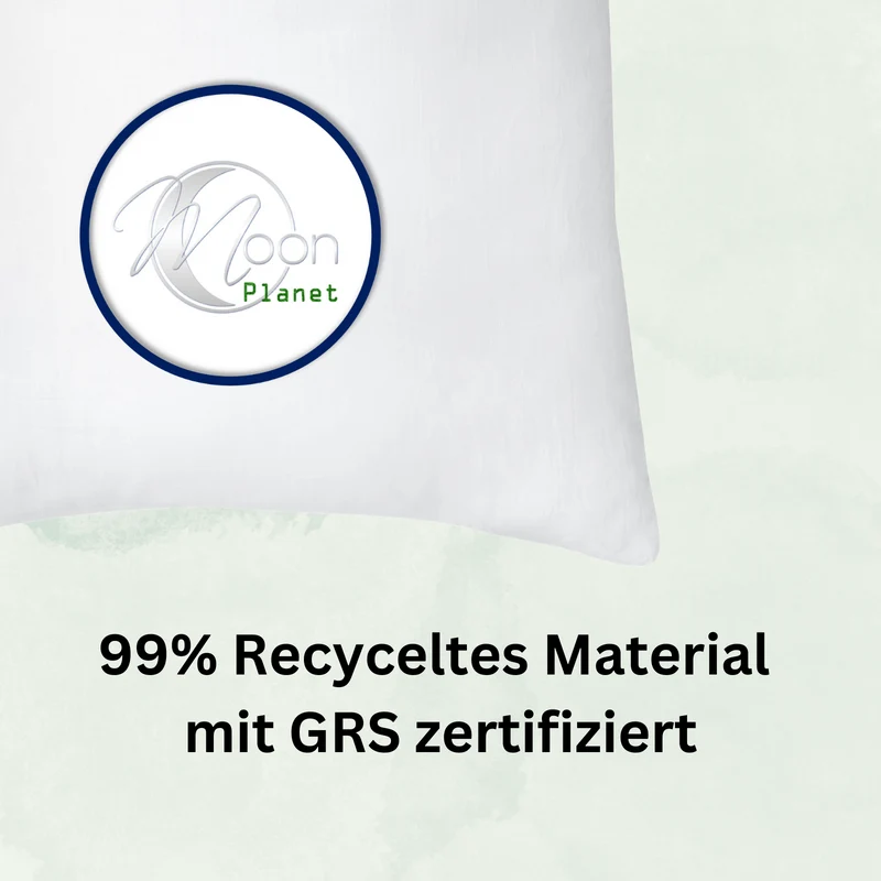MOON 2er Pack Planet Füllkissen Innenkissen Sofakissen Recycelten Fasern extra fest