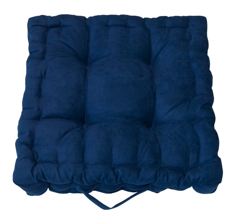 2er Pack Matratzenkissen Boxkissen 42x42x8 in edler Wildleder Optik Alcatraz