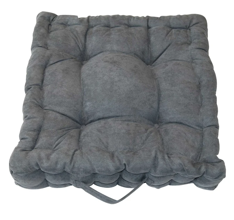 2er Pack Matratzenkissen Boxkissen 42x42x8 in edler Wildleder Optik Alcatraz