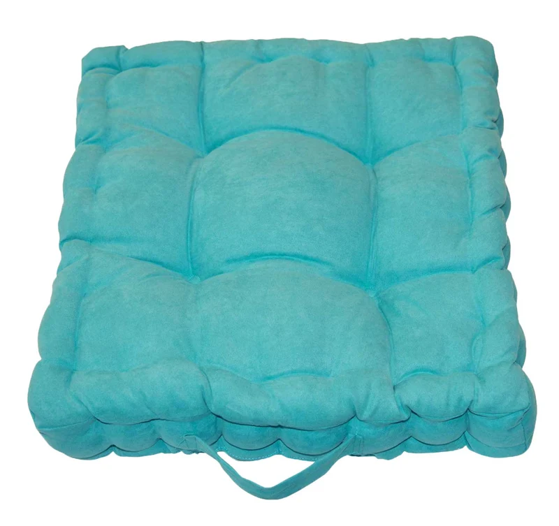 2er Pack Matratzenkissen Boxkissen 42x42x8 in edler Wildleder Optik Alcatraz