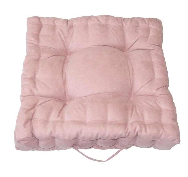 2er Pack Matratzenkissen Boxkissen 42x42x8 in edler Wildleder Optik Alcatraz