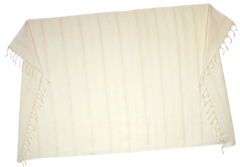 Hamamtuch Pestemal Tuch 100x170 cm leinen Streifen mit Fransen