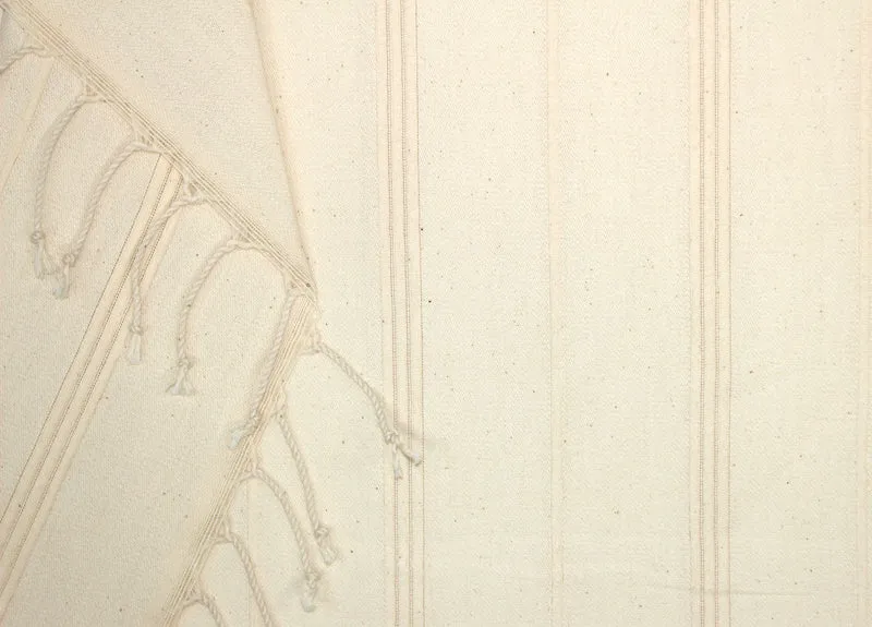 Hamamtuch Pestemal Tuch 100x170 cm leinen Streifen mit Fransen