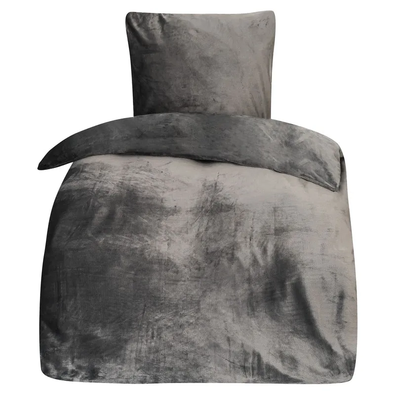 MOON Bettwäsche Set Cashmere Touch, Unibettwäsche ca. 135x200 + 80x80 cm mit Reißverschluss