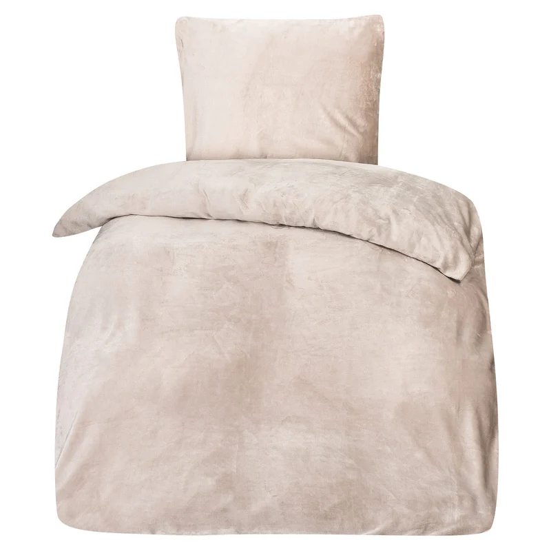 MOON Bettwäsche Set Cashmere Touch, Unibettwäsche ca. 135x200 + 80x80 cm mit Reißverschluss