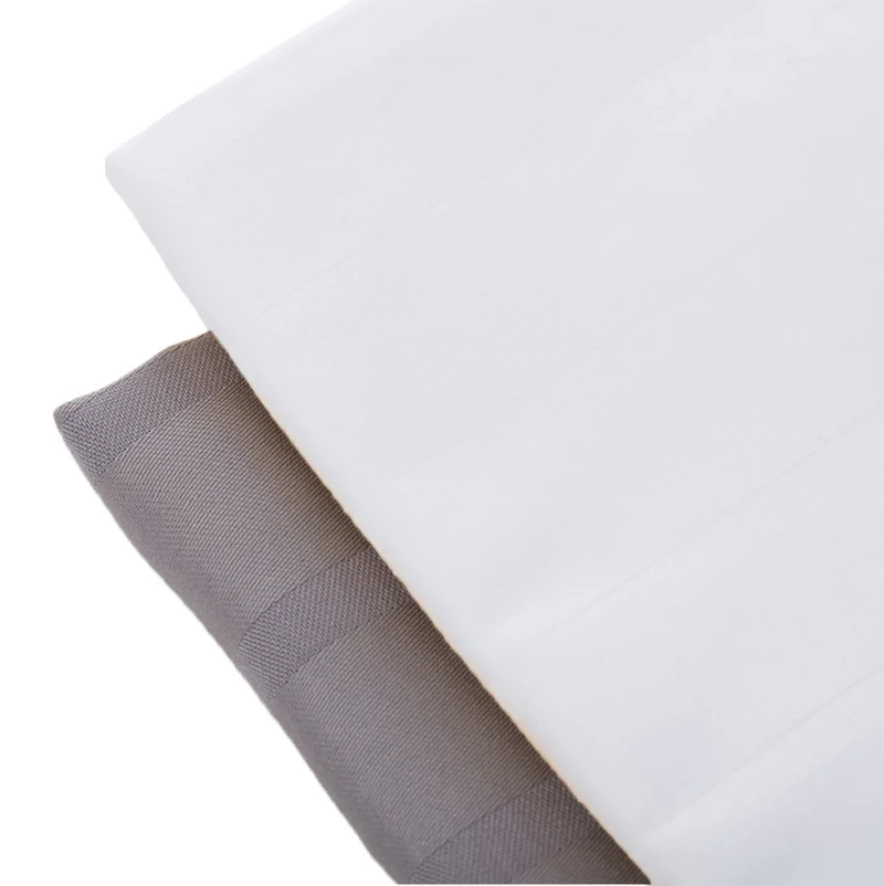 Gözze Bettwäsche Hotelbettwäsche Viola 24 mm Damast Streifsatin mit Hotelverschluss 135x200 / 80x80