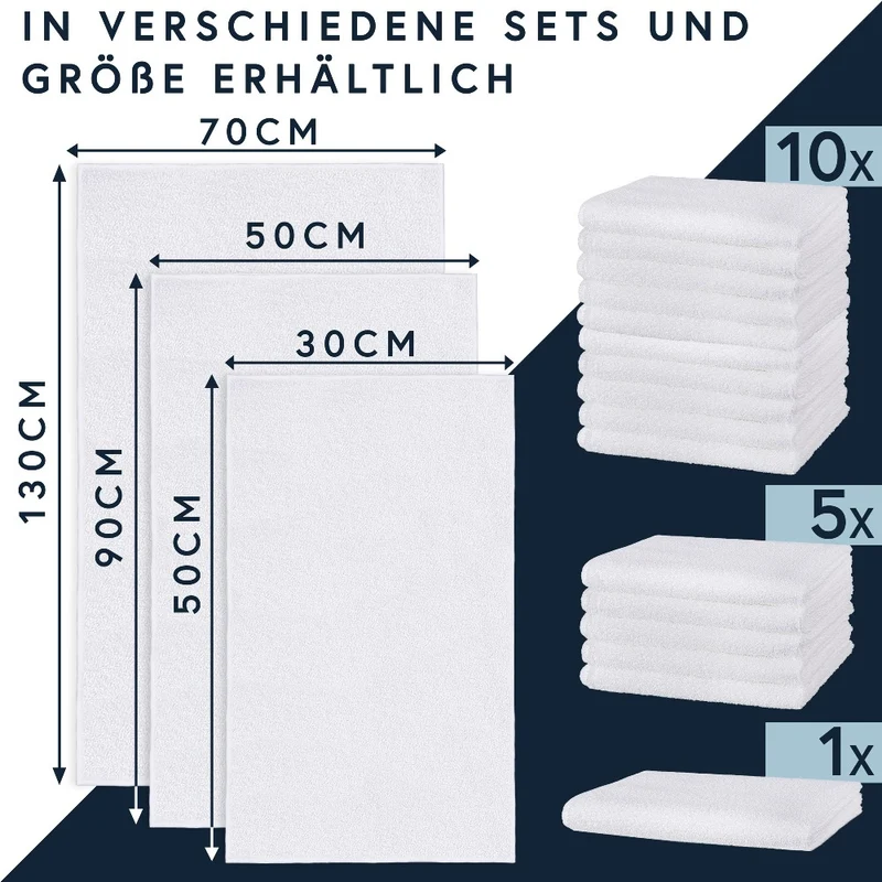 10er Pack Friseurtuch Handtücher Microfaser mit saugstarker Oberfläche Floringo