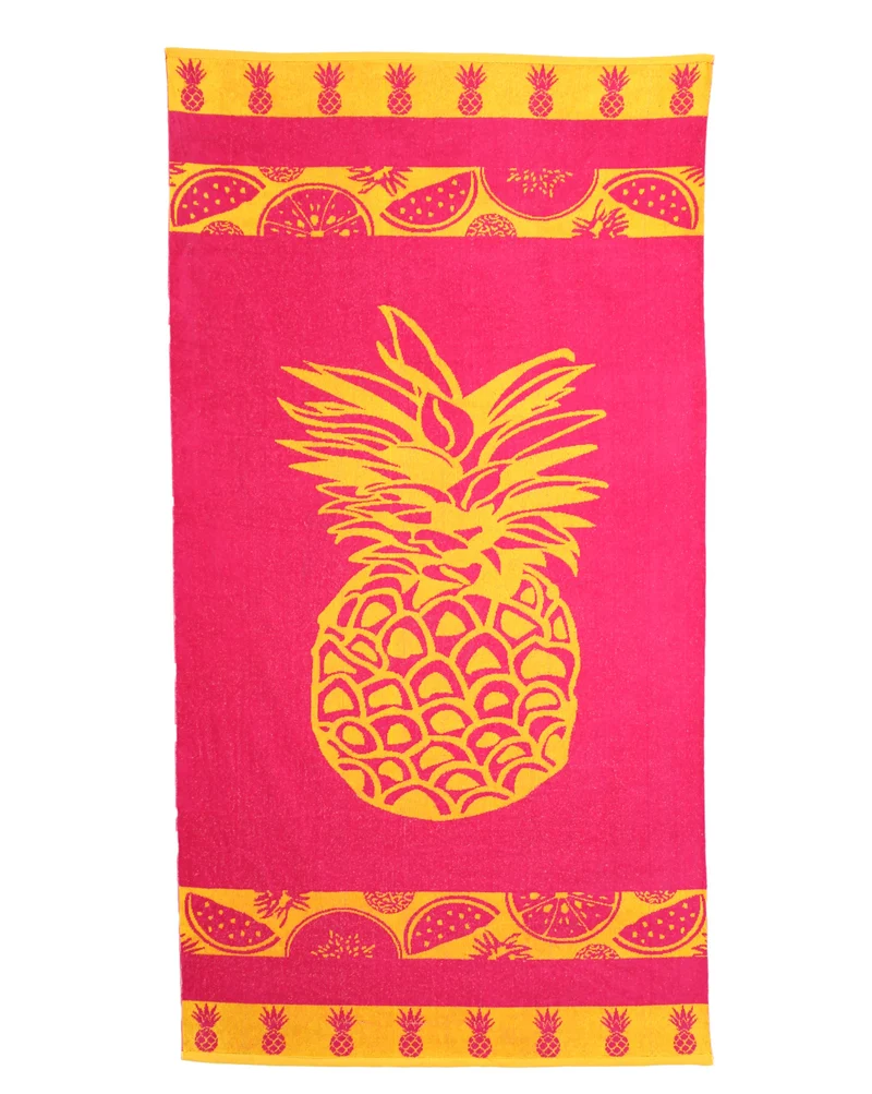 P.K. Collection Strandtuch 90x165 cm Badetuch Strandlaken 100% Baumwolle Velours Frottee
