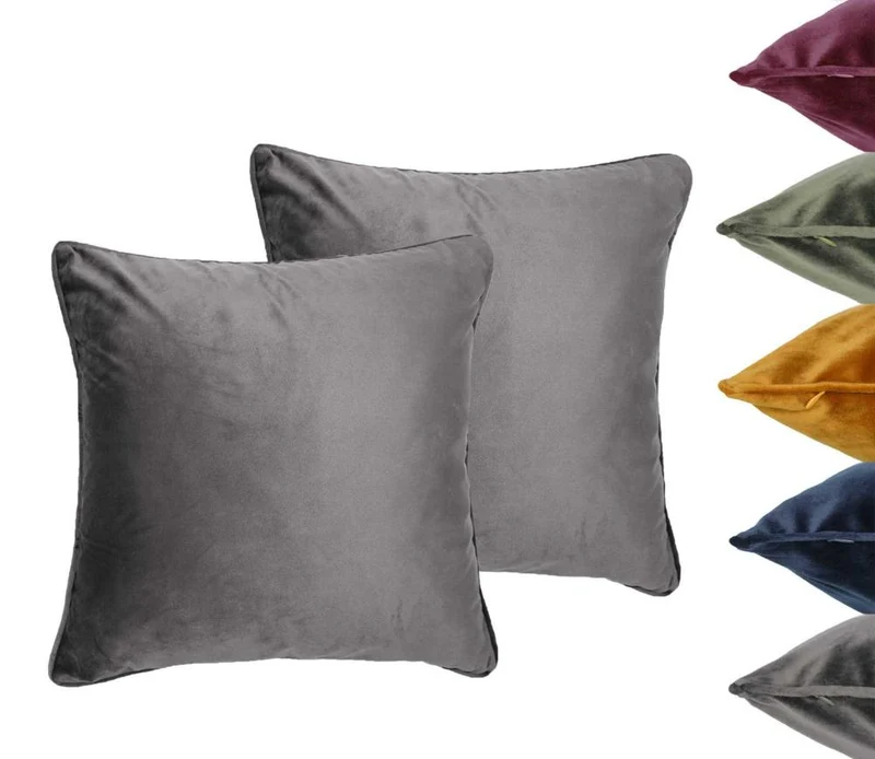 2er Pack Kissenhüllen 45x45 und 60x60cm 100% Polyester 230g/m² Kissenbezug MOON
