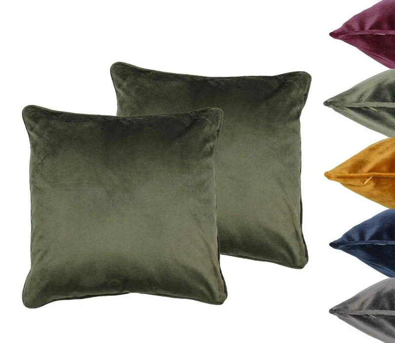 2er Pack Kissenhüllen 45x45 und 60x60cm 100% Polyester 230g/m² Kissenbezug MOON