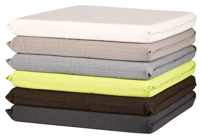 2er Set Garden Stuhlkissen / Sitzkissen mit Bändern 41x40x4,5 Bobby 50125