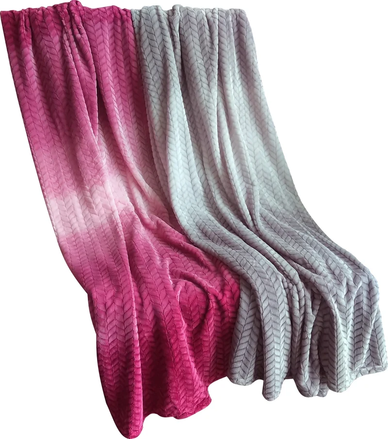 Wohn- und Kuscheldecke 150x200 cm WELLA extra kuschelig Hoch-Tief-Muster