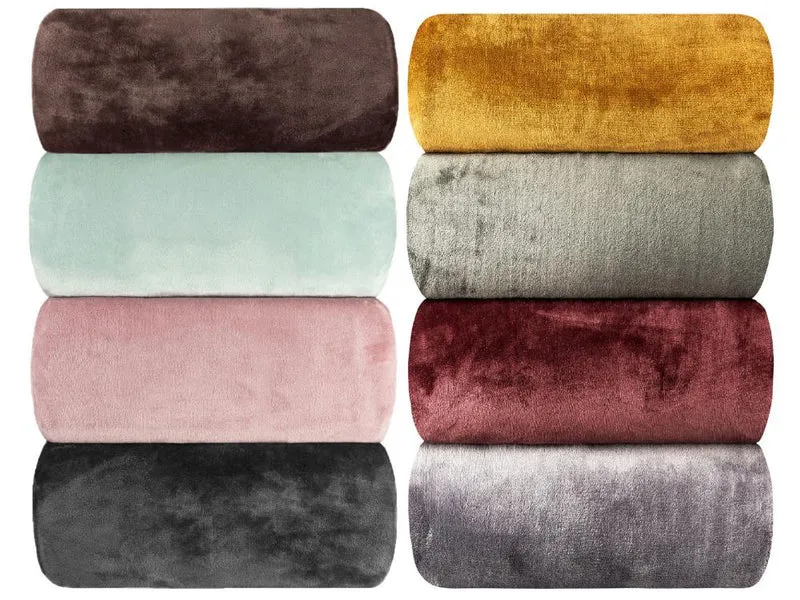 Vivid Flanell Sherpa Wendedecke Kuscheldecke 150x200cm Lammflor-Optik