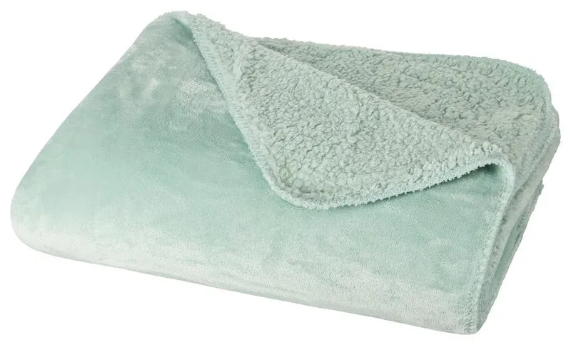 Vivid Flanell Sherpa Wendedecke Kuscheldecke 150x200cm Lammflor-Optik