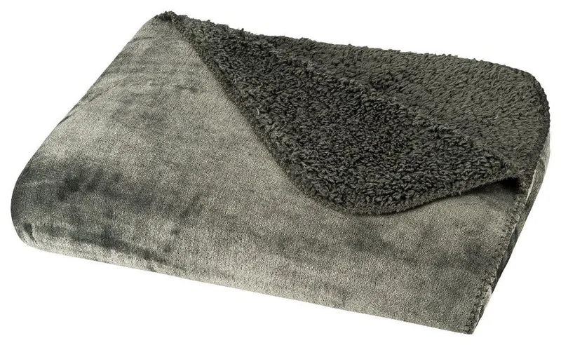Vivid Flanell Sherpa Wendedecke Kuscheldecke 150x200cm Lammflor-Optik