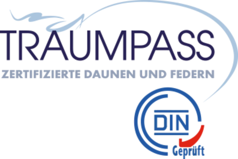 MOON Luxury Gänsefeder Kopfkissen Kissen 90% Feder 10% Daune deutsches Qualitätsprodukt Traumpass zertifiziert