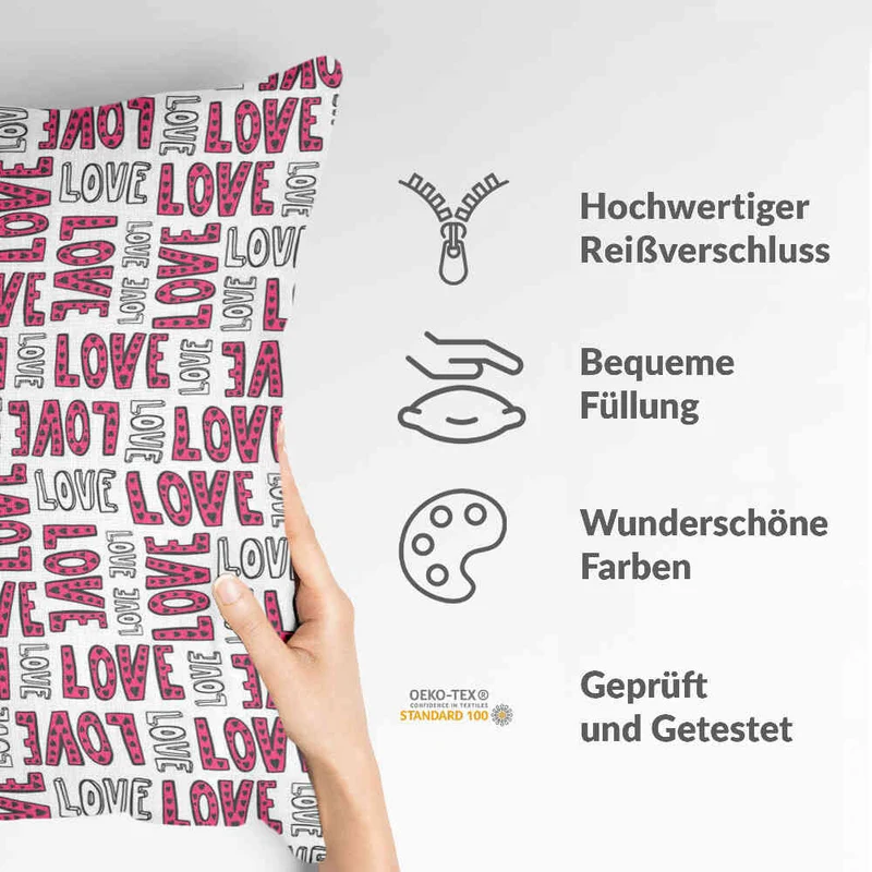 Gesundheitskissen Weiß L.O.V.E