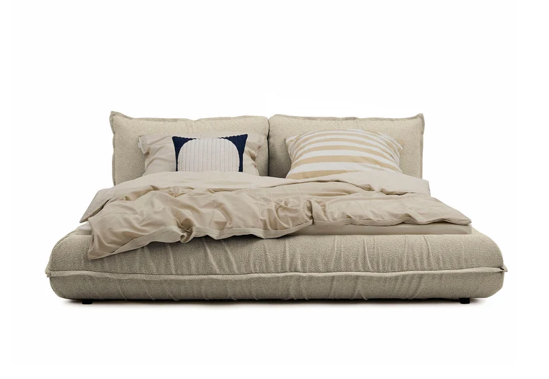 Tom Tailor PILLOW Bett mit Einlegerahmen Boucléstoff