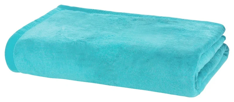 Kuscheldecke 150x200cm Wolldecke einfarbig uni Decke Baumwollmix MOON Classic