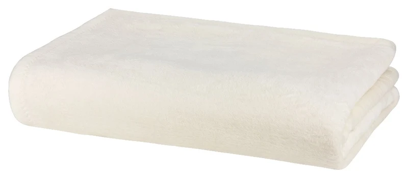 Kuscheldecke 150x200cm Wolldecke einfarbig uni Decke Baumwollmix MOON Classic