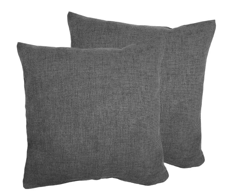 MOON-Luxury 2er Pack Kissenhülle Strukturoptik Chenille garngefärbt 50x50 Dallas