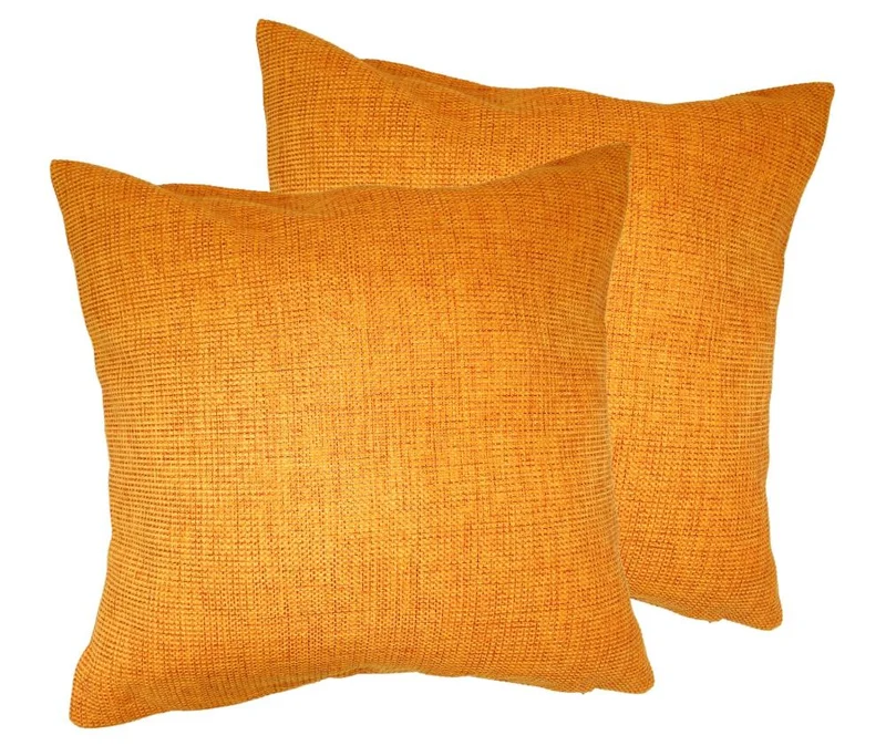 MOON-Luxury 2er Pack Kissenhülle Strukturoptik Chenille garngefärbt 50x50 Dallas
