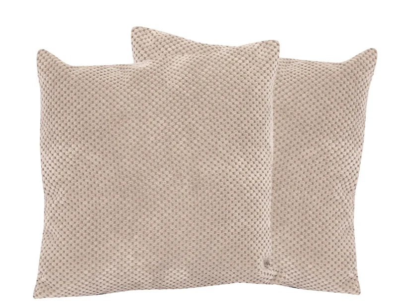 2er Pack Kissenhülle Kissenbezug Noppen-Struktur 40x40 50x50 Piano Sun Garden