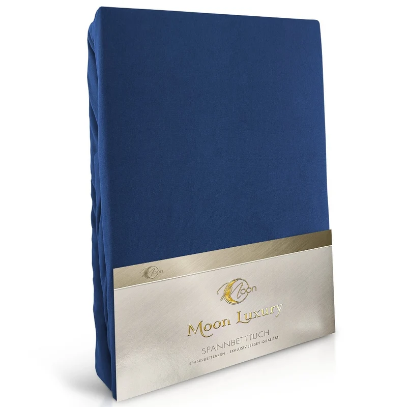 Moon-Luxury Topper Spannbettlaken Jersey 97% Mako-Baumwolle 3% Elastan, 230g/m²