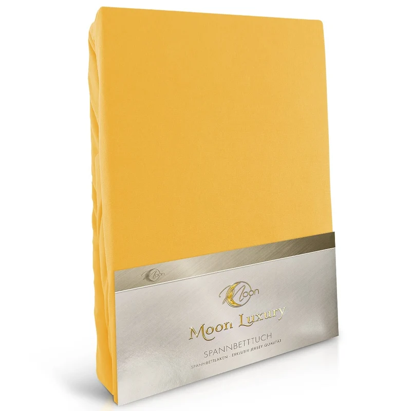 Moon-Luxury Topper Spannbettlaken Jersey 97% Mako-Baumwolle 3% Elastan, 230g/m²