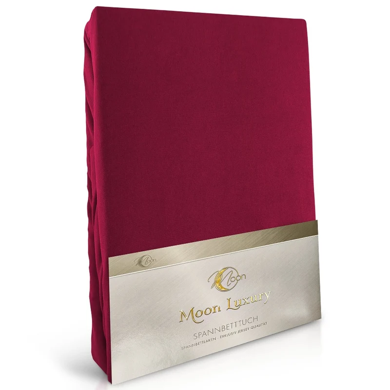 Moon-Luxury Topper Spannbettlaken Jersey 97% Mako-Baumwolle 3% Elastan, 230g/m²