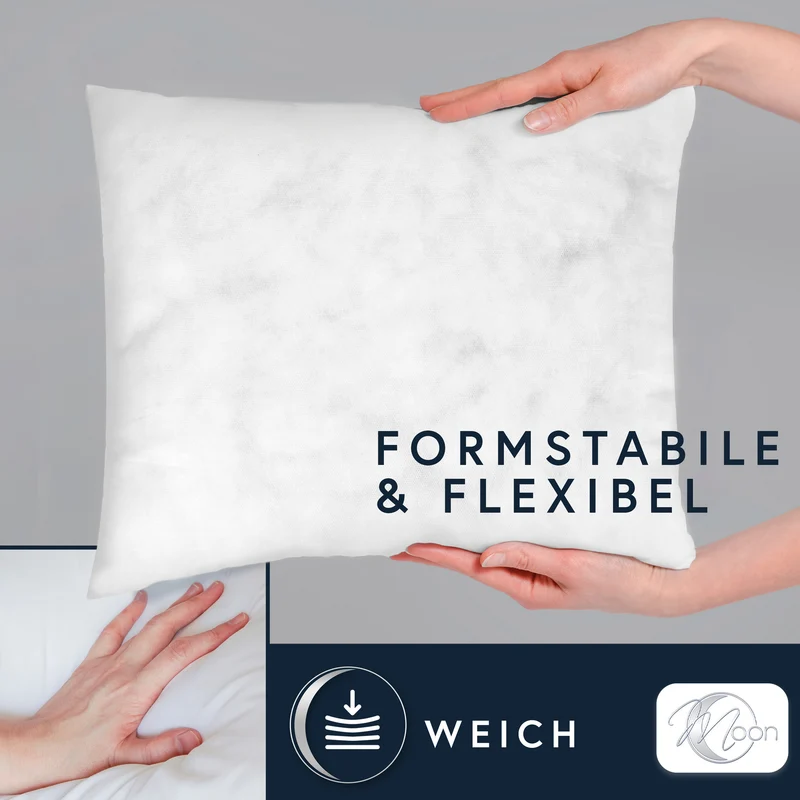 2er Pack Füllkissen Innenkissen Nonwoven - fest gefüllt MOON Classic