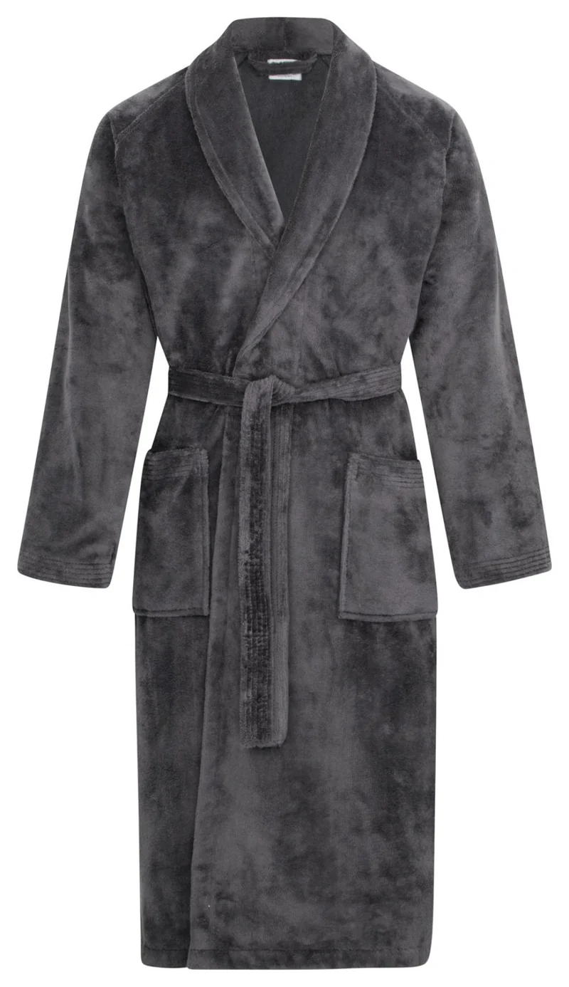 Floringo Luxus Bademantel mit Schalkragen Twin-Star super soft 95°