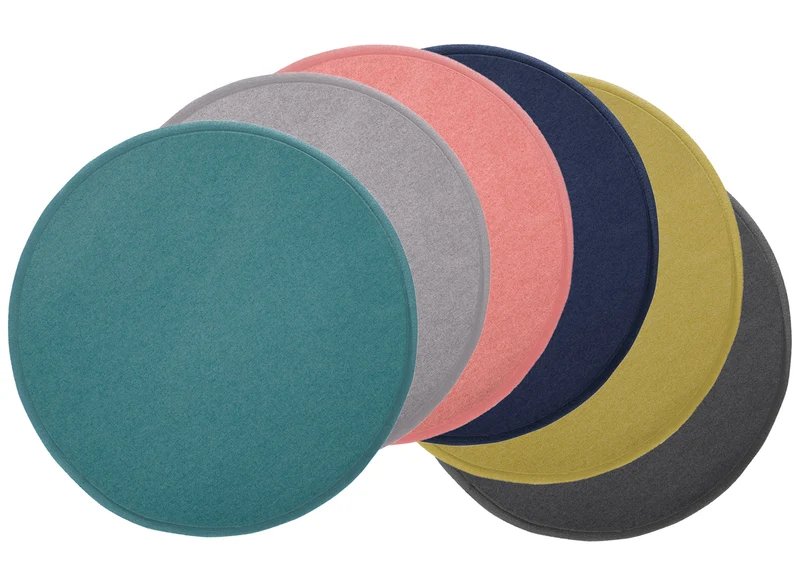 Magma Felt Stuhlkissen Sitzkissen 2er Pack Ø ca. 35cm Filzimitat